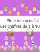 Aperçu - Feuilles d'exercices - Pluie de cocos -Les chiffres de 1 à 10 (2) - Page de couverture