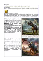 Vorschau - Arbeitsblätter - Mystery zum Austerben der Dinosaurier - Deckblatt