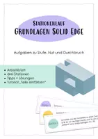 Vorschau - Arbeitsblätter - Solid Edge: Grundlagen Stationenlauf - Deckblatt