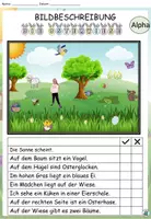 Vorschau - Arbeitsblätter - Bildbeschreibung "Die Osterwiese" 3-fach differenziert DaZ / Deutsch - Seite 3