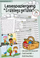 Vorschau - Arbeitsblätter - Lesespaziergang I Frühlingsgefühle I Kl. 1 + 2 - Deckblatt