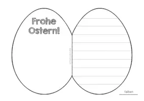 Vorschau - Arbeitsblätter - Osterkarte gestalten - Seite 1