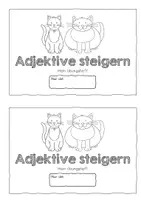 Vorschau - Arbeitsblätter - Adjektive steigern. Miniheft - Seite 1