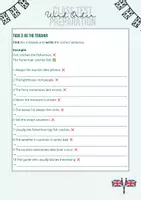 Vorschau - Arbeitsblätter - Word Order (SVO & Adverb Position) - Seite 2
