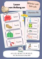 Vorschau - Spiele - Domino 9b: Wörter mit Sch sch - Deckblatt