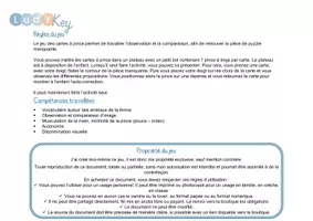 Aperçu - Apprentissages en autonomie - Les cartes à pince puzzles des animaux de la ferme - Page 3