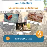 Aperçu - Apprentissages en autonomie - Le jeu de lecture des animaux de la ferme - Page de couverture