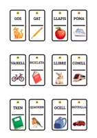 Vista previa - Tarjetas / Manipulativos - VOCABULARI 1er cicle | joc del DOMINÓ - página 1