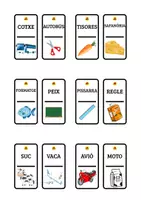 Vista previa - Tarjetas / Manipulativos - VOCABULARI 1er cicle | joc del DOMINÓ - página 2