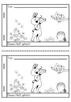 Vorschau - Arbeitsblätter - Stups der kleine Osterhase Miniheft Lyrics Liederarbeitung - Seite 1