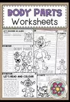 Vorschau - Arbeitsblätter - BODY PARTS - Worksheets (Arbeitsblätter Bundle) - Deckblatt
