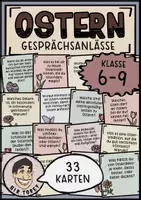 Vorschau - Aufgabenkarten - Ostern Gesprächskarten Gespärchsanlässe Klasse 5,6,7,8,9 - Deckblatt