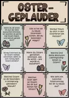 Vorschau - Aufgabenkarten - Ostern Gesprächskarten Gespärchsanlässe Klasse 5,6,7,8,9 - Seite 1