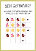 Vista previa - Juegos / Gamificación - Retos matemáticos de primavera - página 1