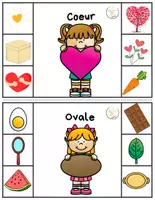 Aperçu - Feuilles d'exercices - Les formes -Cartes à pinces - Page 3