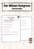 Vorschau - Arbeitsblätter - Wiener Kongress - Internetrallye - Deckblatt