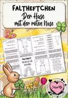 Vorschau - Arbeitsblätter - Faltheft zum Bilderbuch „Der Hase mit der roten Nase“ – Lesebegleitung & Leseverständnis | Ostern Grundschule Klasse 1 - Deckblatt