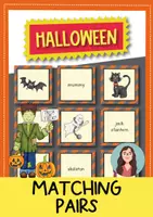 anteprima - Flashcard - Halloween Matching Pairs Game / Gioco di memoria (inglese) - Pagina di copertina