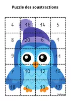 Aperçu - Cartes / Images - Puzzle des soustractions - Page de couverture