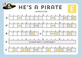 Vorschau - Interaktives Material - He's a pirate - Liedbegleitung - Seite 2
