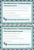 Vorschau - Aufgabenkarten - Schreibkonferenz Textbeschreibung Prosa - Seite 2