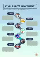 Vorschau - Arbeitsblätter - Civil Rights Movement - Timeline - Seite 2