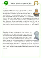 Vorschau - Arbeitsblätter - Glück - Seite 1