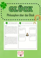 Vorschau - Arbeitsblätter - Glück - Deckblatt