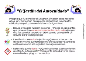 Vista previa - Tarjetas / Manipulativos - Jardín del autocuidado - página 1