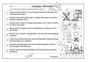 Vorschau - Arbeitsblätter - Mini-Lesespur Ramadan (3-fach differenziert) - Seite 2