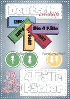 Vorschau - Mal- und Bastelvorlagen - Der 4 Fälle Fächer – Deutsch Grammatik - Kasus Übung - Lernfächer selber basteln - Deckblatt