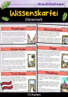 Vorschau - Stationenlernen - Wissenskartei - Dänemark - Seite 1