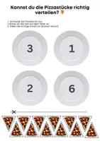 Vorschau - Arbeitsblätter - Pizza verteilen – Zahlen lernen mit Spaß - Seite 2