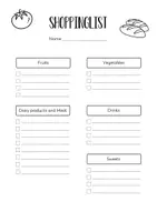 Vorschau - Arbeitsblätter - Englisch Einkaufsliste - Vokabeln spielerisch trainieren - Deckblatt