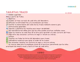 Vista previa - Tarjetas / Manipulativos - Tarjetas de trazo - página 2