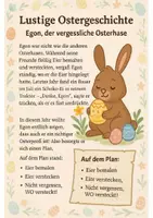Vorschau - Arbeitsblätter - Ostern (Erzählung, lustiger Lesetext) - Seite 1