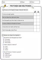 Vorschau - Arbeitsblätter - Protonen und Neutronen Physik Arbeitsblätter mit Lösungen Lesetext - Seite 2