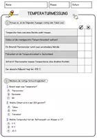 Vorschau - Arbeitsblätter - Temperaturmessung Physik Arbeitsblätter mit Lösungen Lesetext - Seite 2