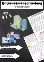 Vorschau - Arbeitsblätter - Unternehmensgründung: Businessplan, Finanzierung, Marketing und Fallstudien Aufgaben - Deckblatt
