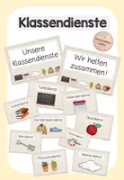 Vorschau - Bildkarten - Klassendienste (Classroom Management) - Deckblatt