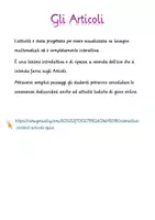 anteprima - Materiale di supporto/inclusione - Attività interattiva - Gli articoli - Pagina 1