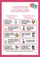 Vista previa - Unidades / Secuencias / Situaciones de Aprendizaje - Tarjetas de improvisación - Actividad de Teatro - página 1