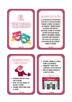 Vista previa - Unidades / Secuencias / Situaciones de Aprendizaje - Llavero con información del Teatro (elementos, tipos...) - página 1