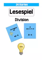 Vorschau - Spiele - Lesespiel Division - 24 Karten - Deckblatt