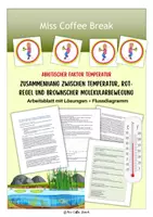 Vorschau - Arbeitsblätter - Abiotische Faktoren: Temperatur, RGT-Regel & Brownsche Molekularbewegung - Deckblatt