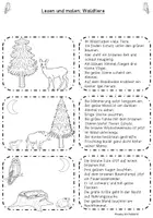 Vorschau - Arbeitsblätter - Materialpaket Lese-Mal-Blätter Tiere differenziert - Seite 3
