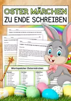 Vorschau - Arbeitsblätter - 5 Märchen zu Ostern zum weiterschreiben (Schreibkonferenz Klasse 5-6) - Deckblatt
