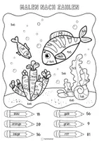 Vorschau - Arbeitsblätter - Einmaleins 1x1 Unterwasserwelt - Seite 2