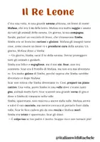 anteprima - Esercizi - Il re leone- storia per principianti - Pagina 1