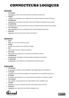 Vista previa - Refuerzo / NEE / Materiales de apoyo - CONNECTEURS LOGIQUES – Liste et exemples - página 1